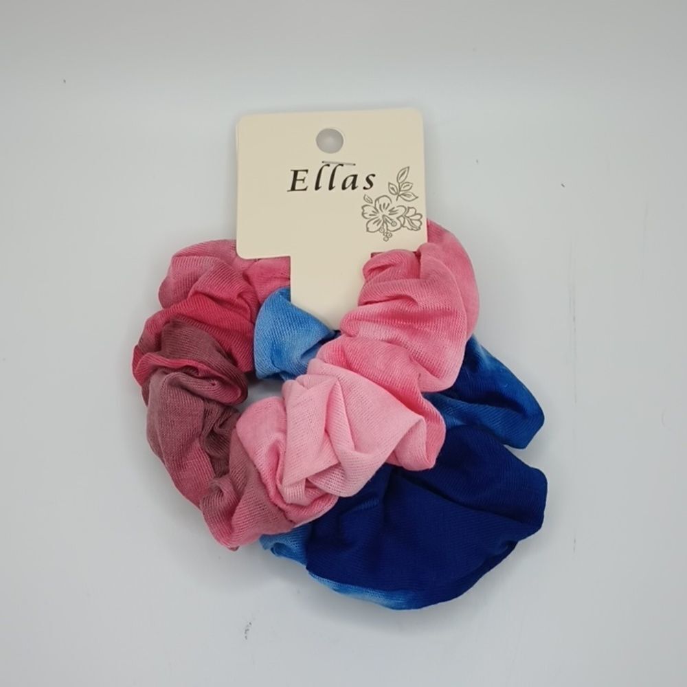 SOFT tiedye scrunchies pink and blue Tie-dye